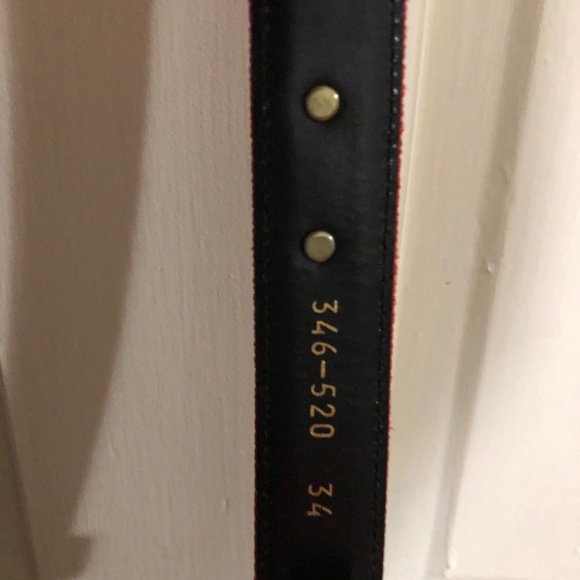 Escada Scottie Dog Belt Red Suede Buckle Italy - Picture 7 of 8